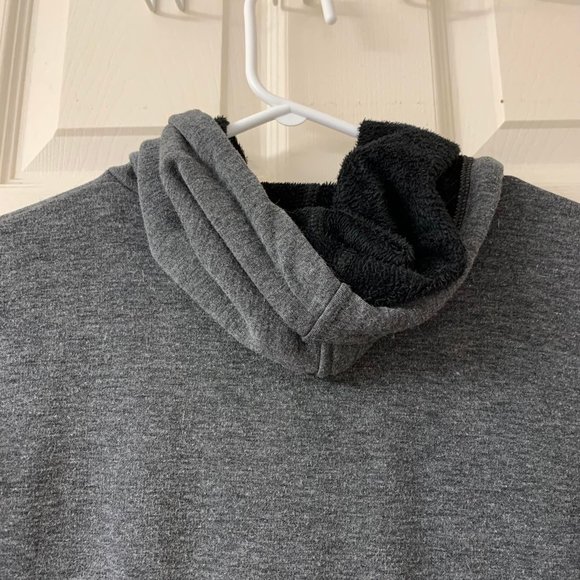 🌷3 for$25🌷Unbranded, US XS, NWOT, Midi Length Grey Hoodie Front Pocket Dress - Picture 6 of 6